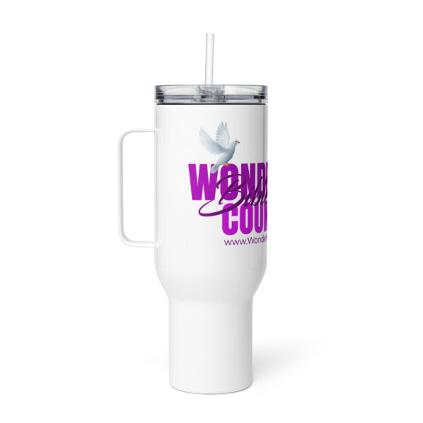 WONDERFULLY COUNSELED  Travel mug with a handle - Image 6